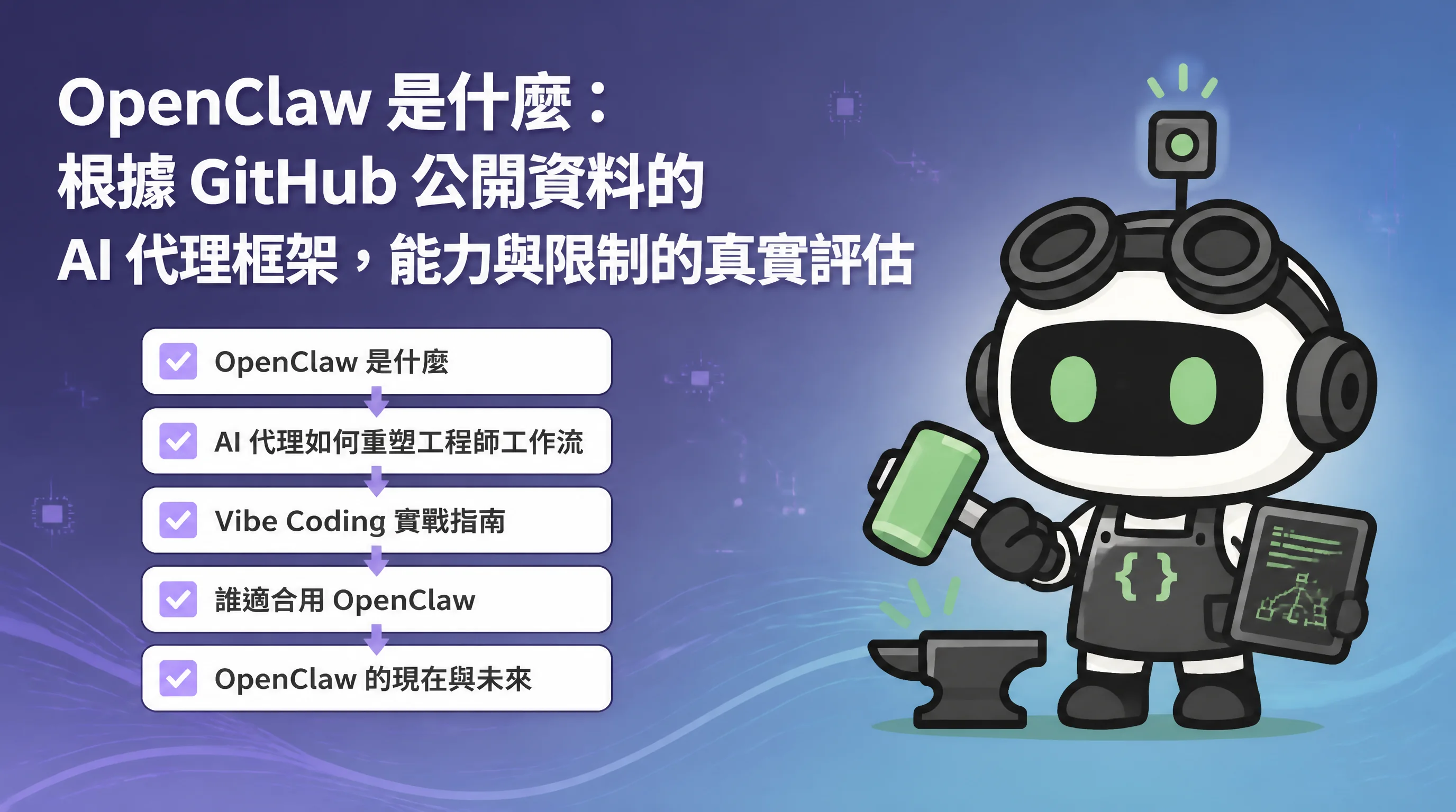 OpenClaw 是什麼：根據 GitHub 公開資料的 AI 代理框架，能力與限制的真實評估